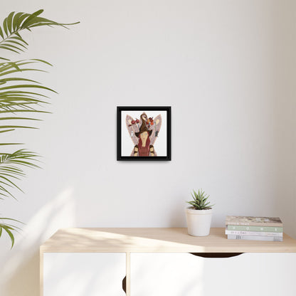 No.46 Girl with the Witch's Hat Framed Canvas Art Print