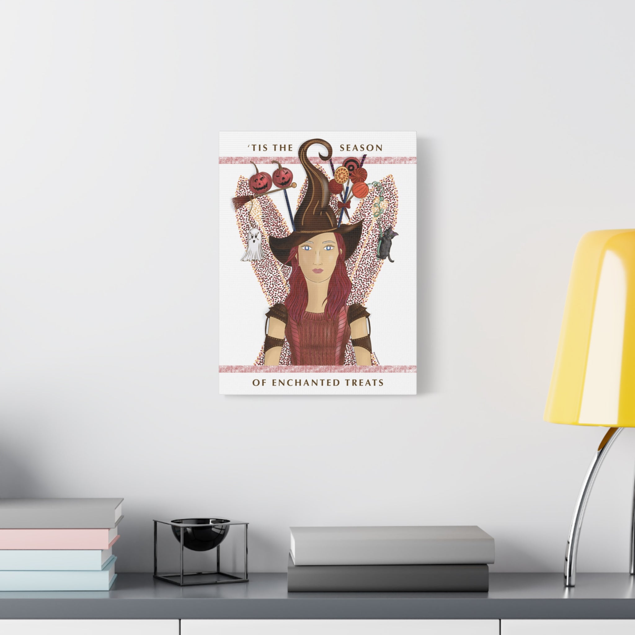 No.46 Girl with the Witch's Hat Canvas Art Print