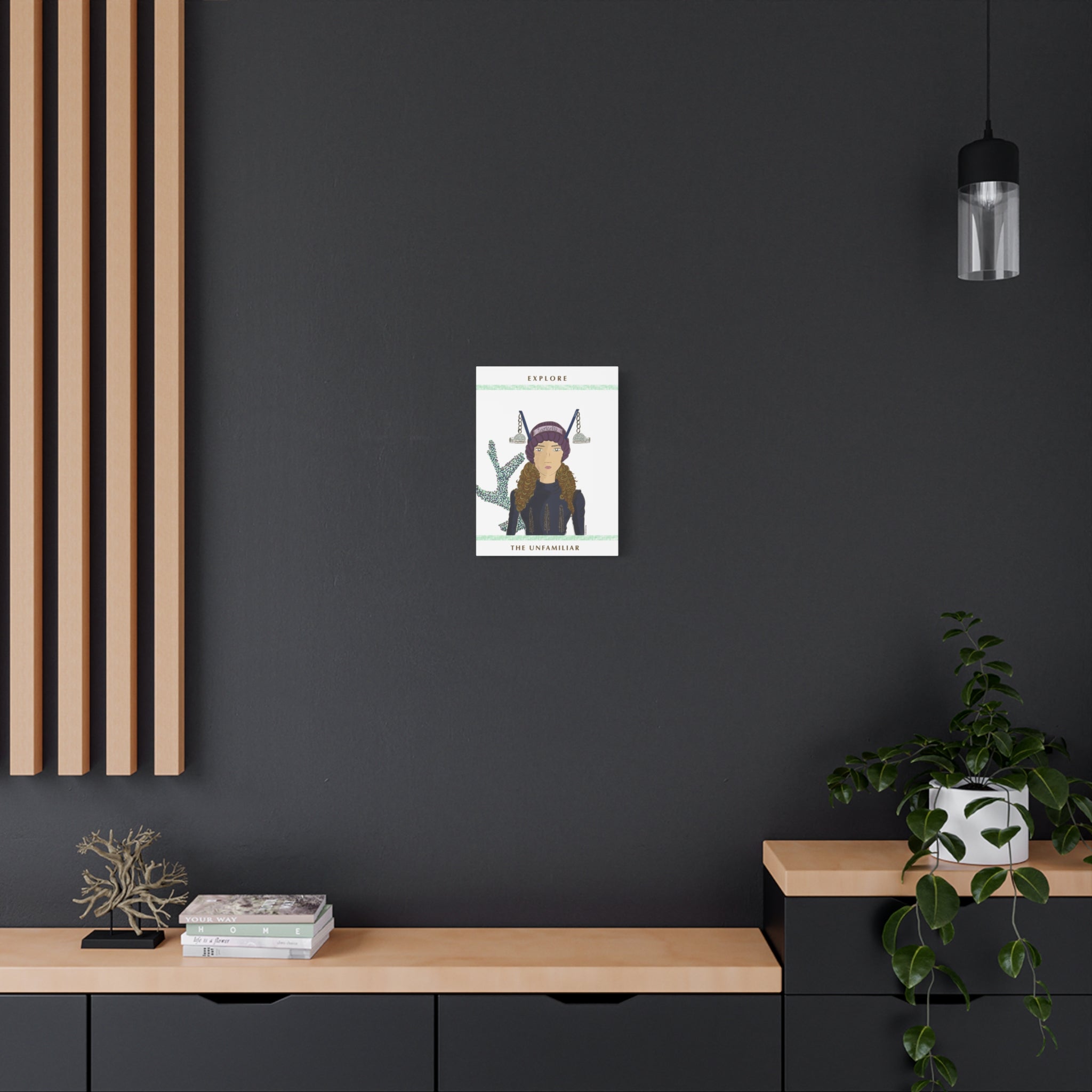 No.19 Girl with the Glass Igloos Canvas Art Print