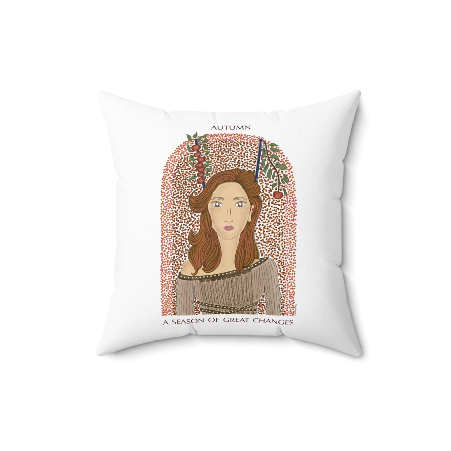 Autumn Apples Throw Pillow