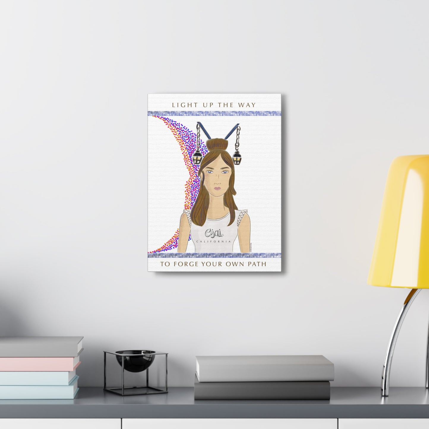 No.1 Girl with the Lanterns Canvas Art Print