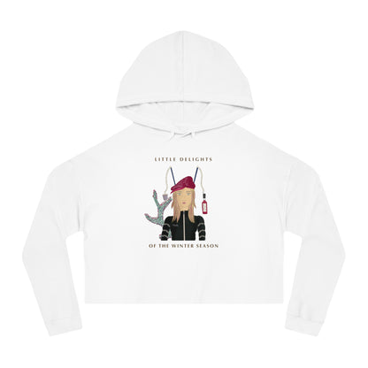 Strawberry Mulled Wine Cropped Hoodie