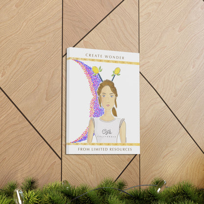 No.7 Girl with the Lemons Canvas Art Print