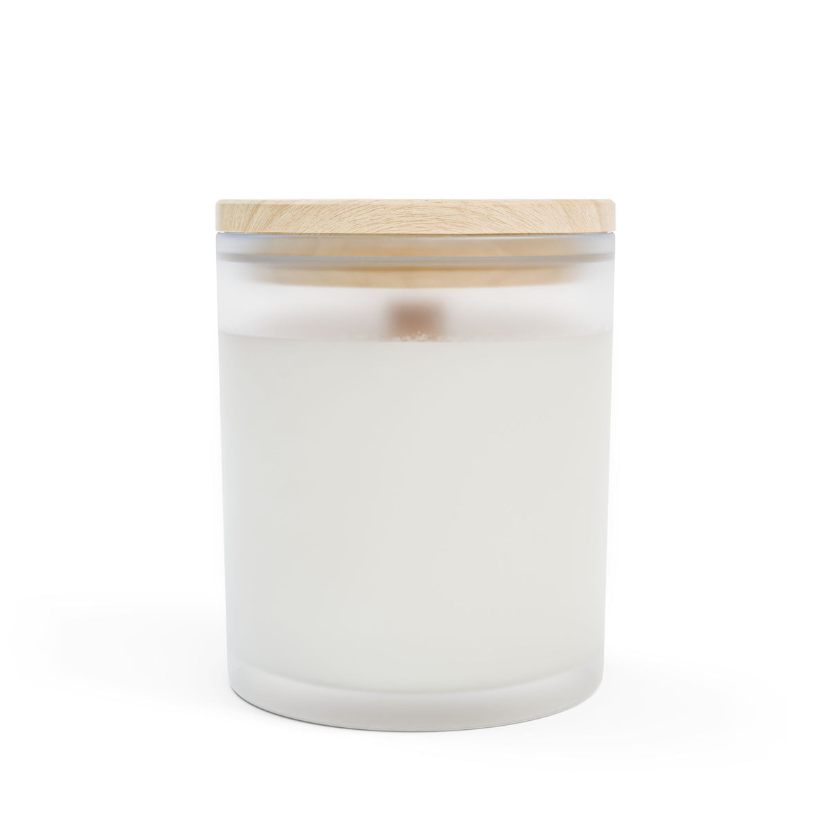 Christmas Cheer Frosted Glass Candle