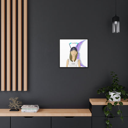 No.2 Girl with the Serenity Cap Framed Canvas Art Print