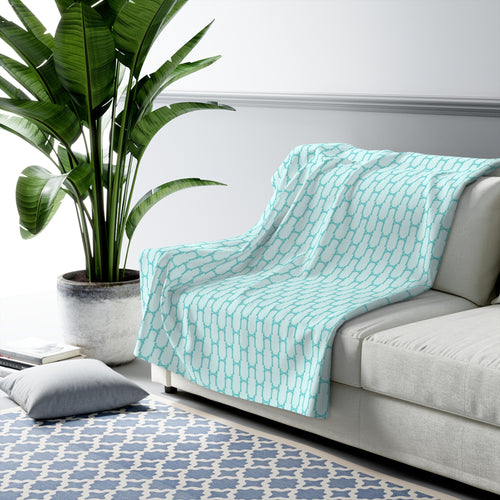 Aqua Pier Sherpa Blanket