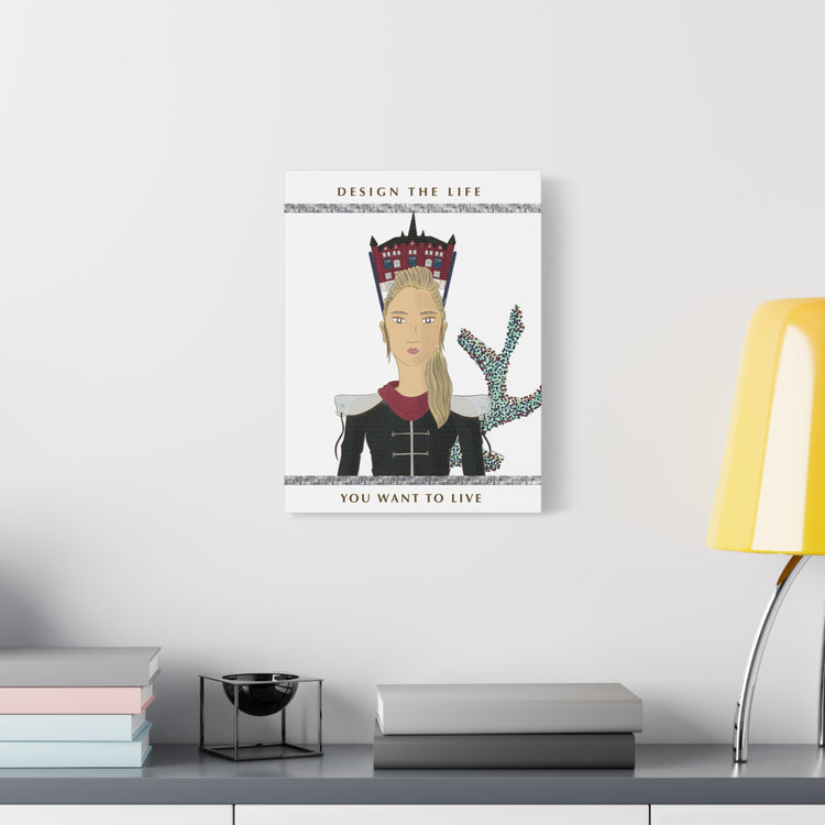 No.32 Girl with the Design Museum Canvas Art Print