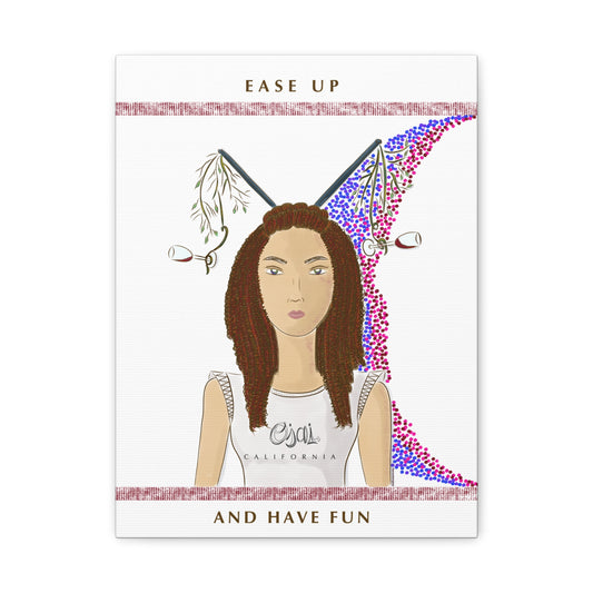 No.5 Girl with the Red Wine Glasses Canvas Art Print