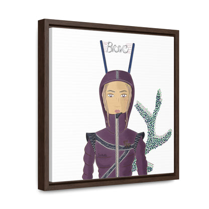 No.26 Girl with the Brave Hood Framed Canvas Art Print