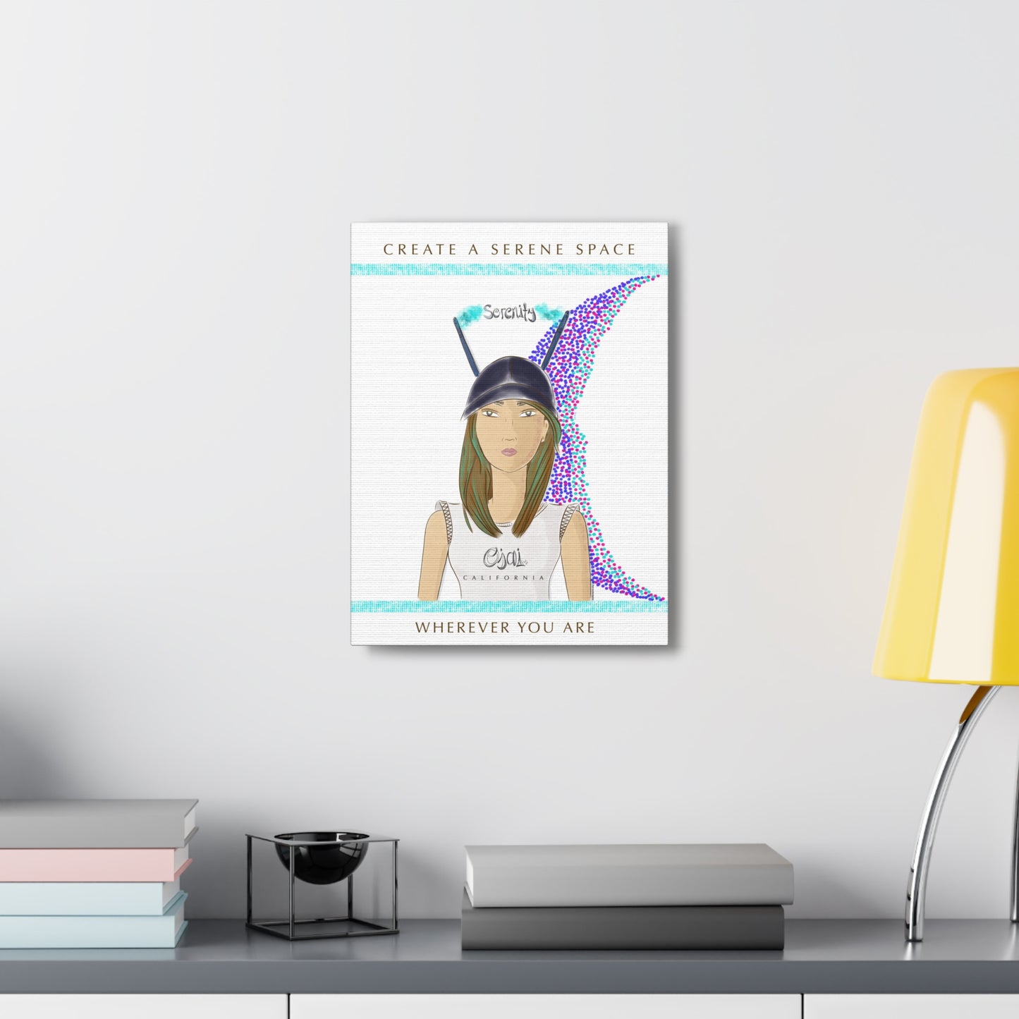 No.2 Girl with the Serenity Cap Canvas Art Print