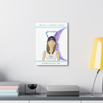 No.2 Girl with the Serenity Cap Canvas Art Print