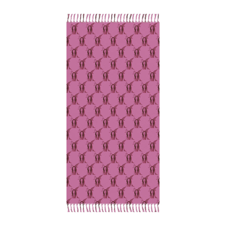 Red Wine Glasses Boho Beach Blanket