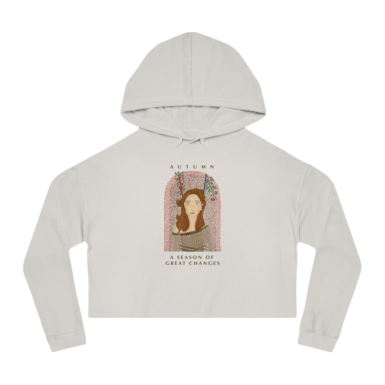 Autumn Apples Cropped Hoodie