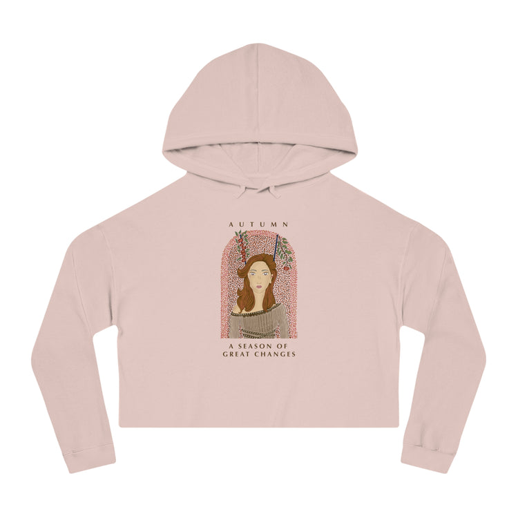 Autumn Apples Cropped Hoodie