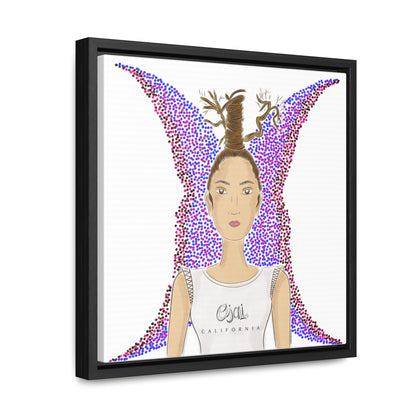 No.9 Girl with the Oak Branches Framed Canvas Art Print