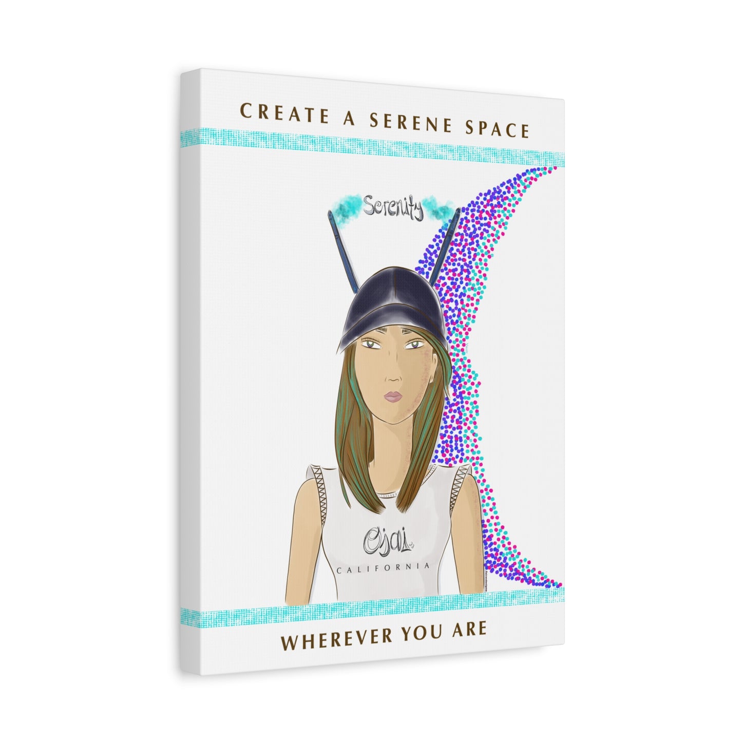 No.2 Girl with the Serenity Cap Canvas Art Print