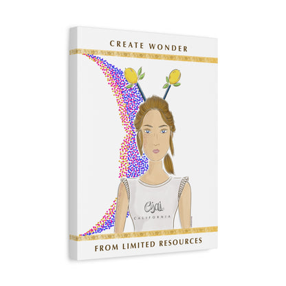 No.7 Girl with the Lemons Canvas Art Print