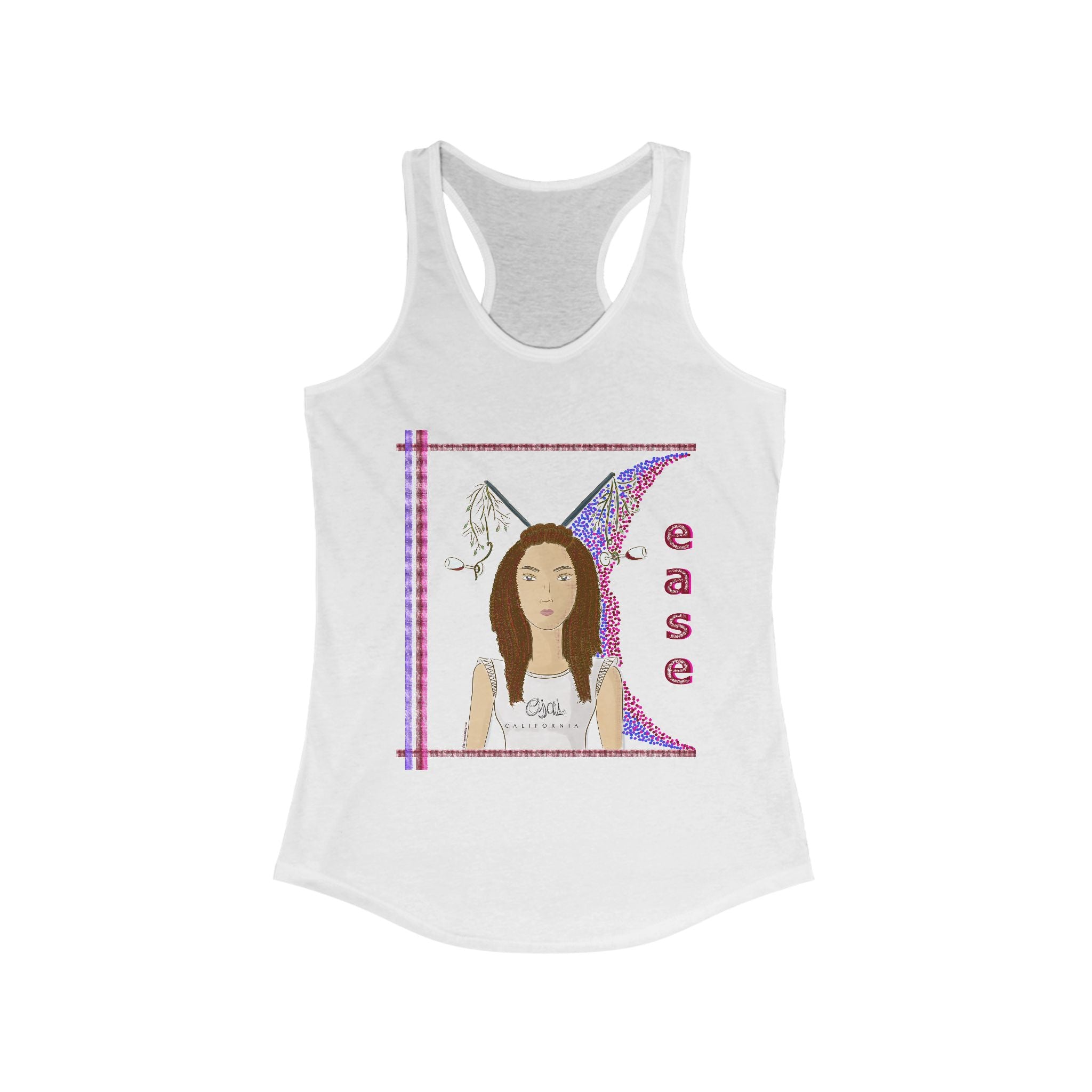 Red Wine Glasses Racerback Tank