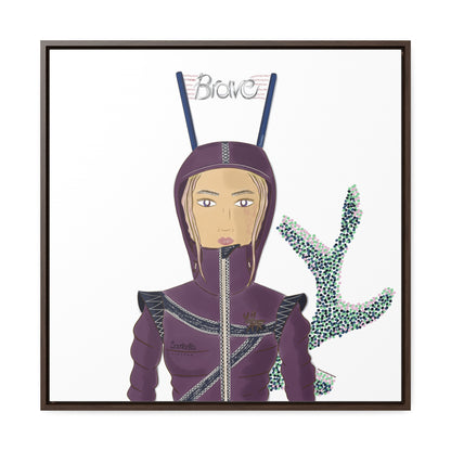 No.26 Girl with the Brave Hood Framed Canvas Art Print