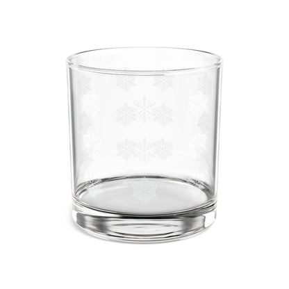 White Snowflakes Drinking Glass