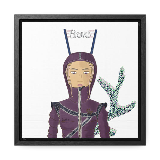 No.26 Girl with the Brave Hood Framed Canvas Art Print