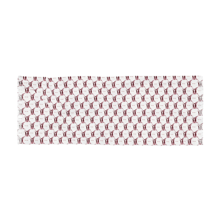 Red Wine Glasses Light Scarf