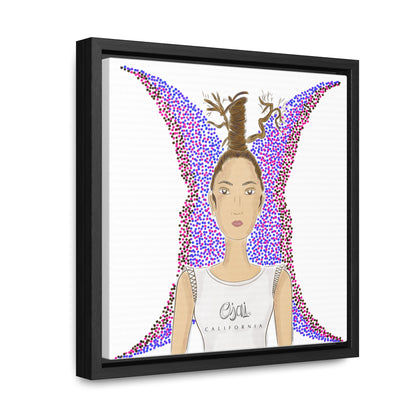 No.9 Girl with the Oak Branches Framed Canvas Art Print