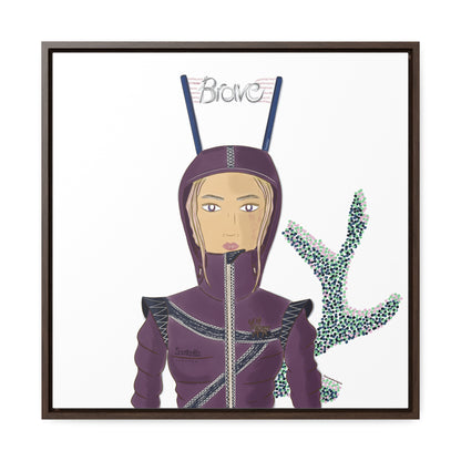 No.26 Girl with the Brave Hood Framed Canvas Art Print