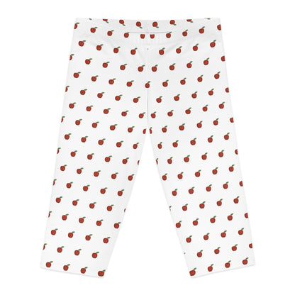 Autumn Apples Capri Leggings