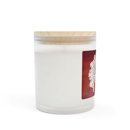 Christmas Cheer Frosted Glass Candle