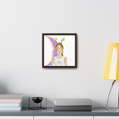 No.7 Girl with the Lemons Framed Canvas Art Print