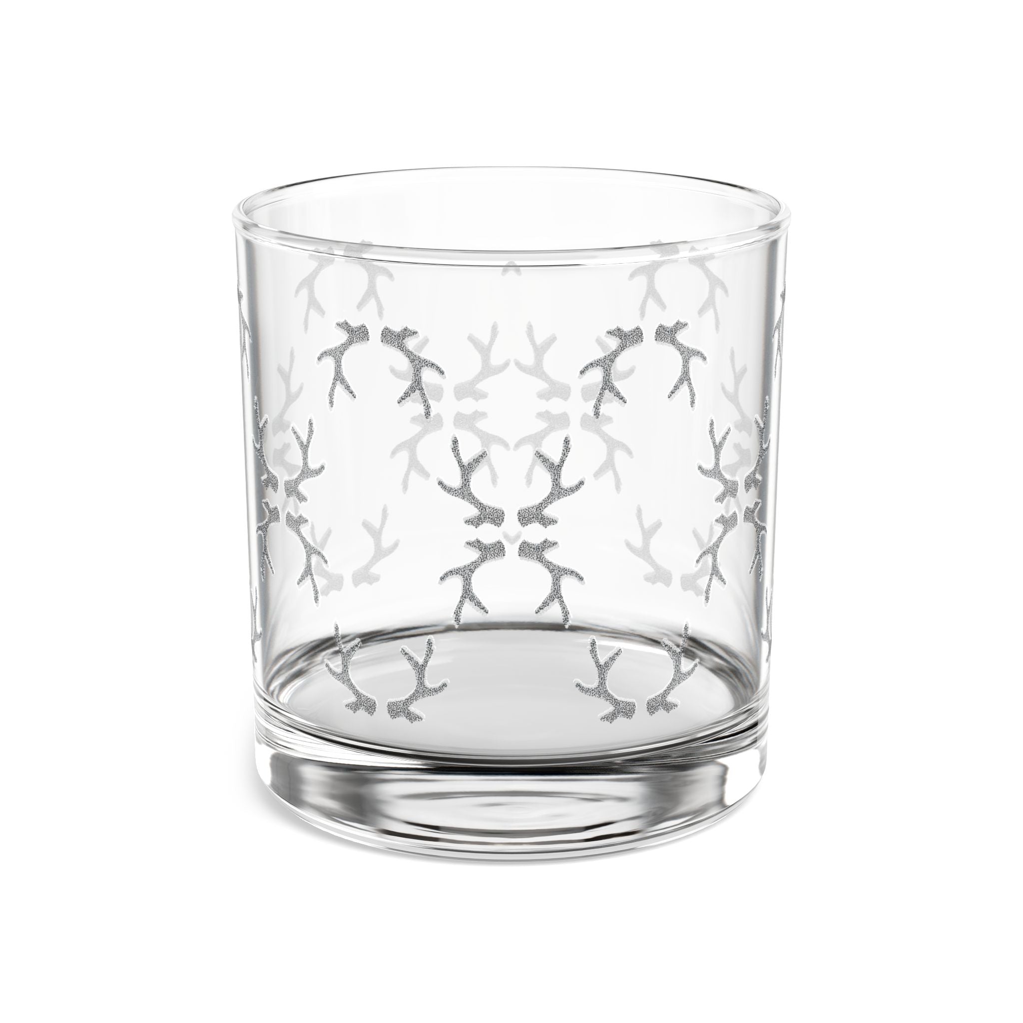 Black Antlers Drinking Glass