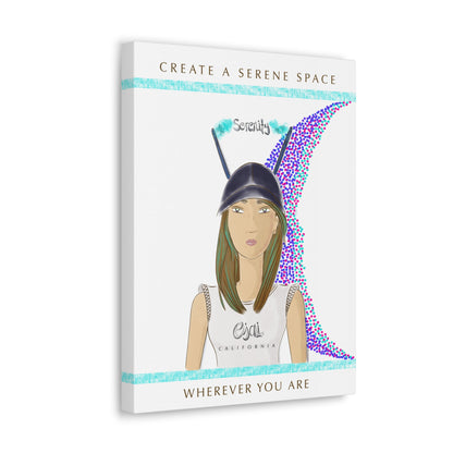 No.2 Girl with the Serenity Cap Canvas Art Print