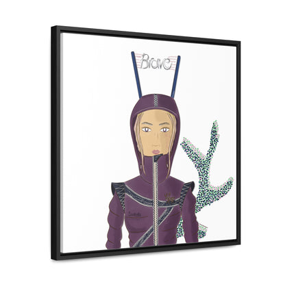 No.26 Girl with the Brave Hood Framed Canvas Art Print