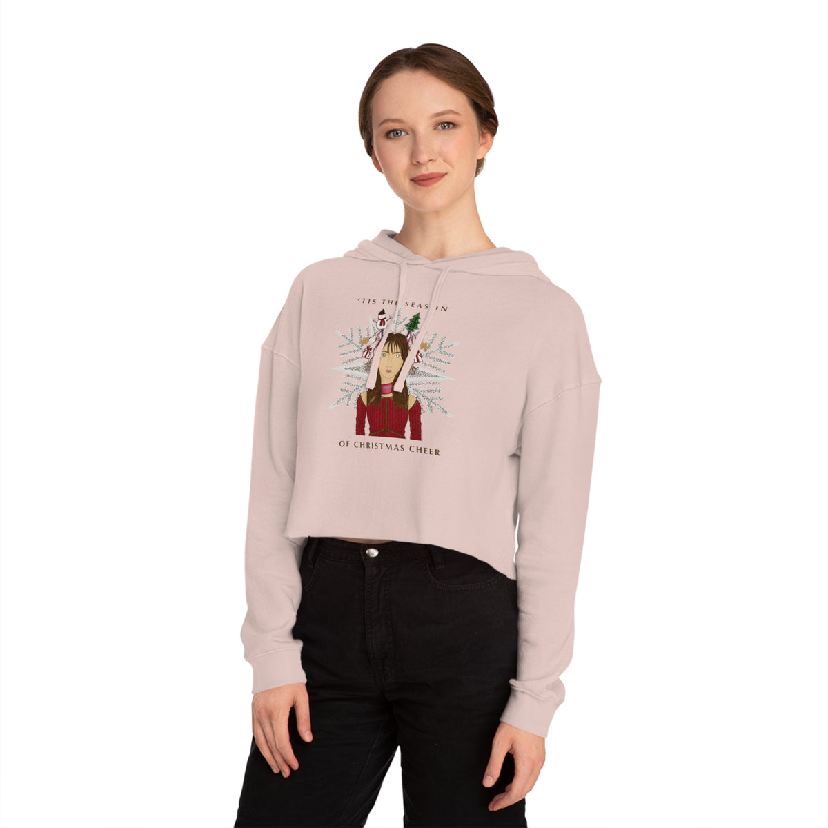 Christmas Cheer Cropped Hoodie