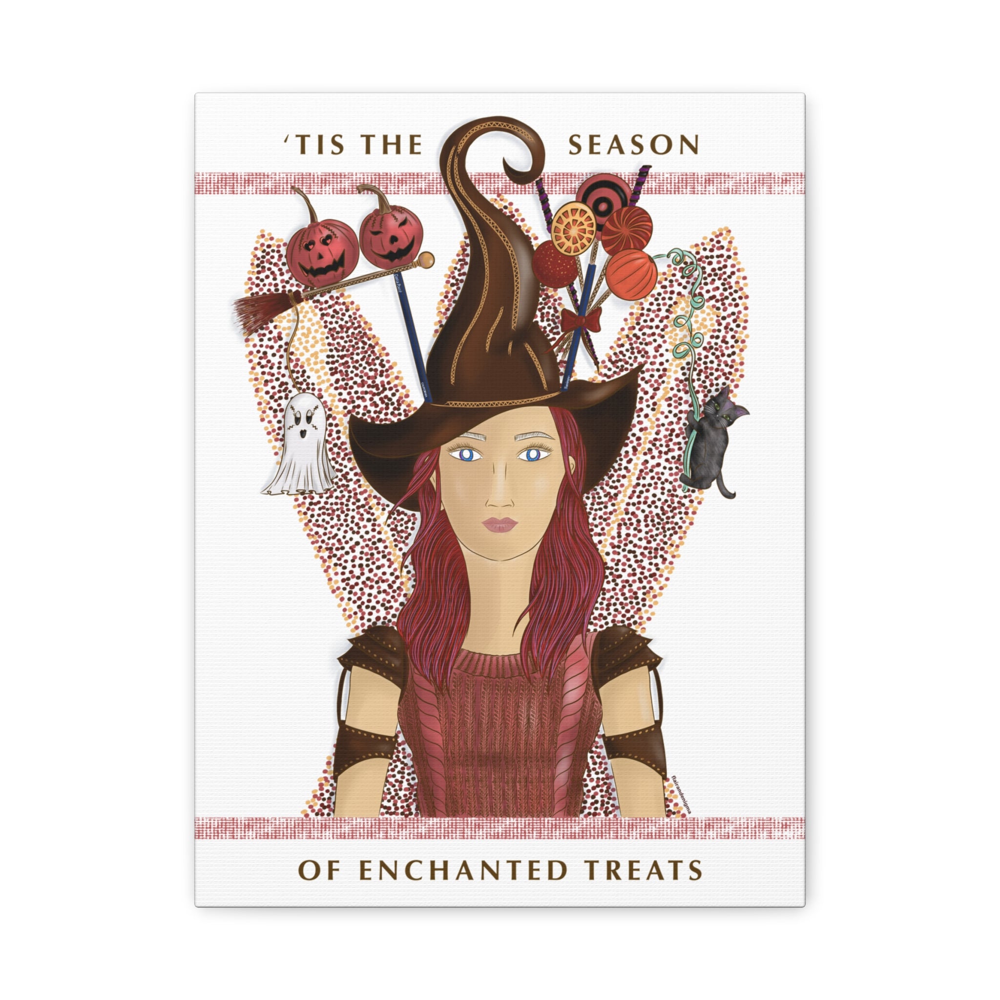 No.46 Girl with the Witch's Hat Canvas Art Print