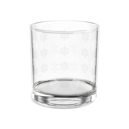 White Snowflakes Drinking Glass
