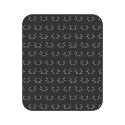 Black Antlers Picnic Blanket