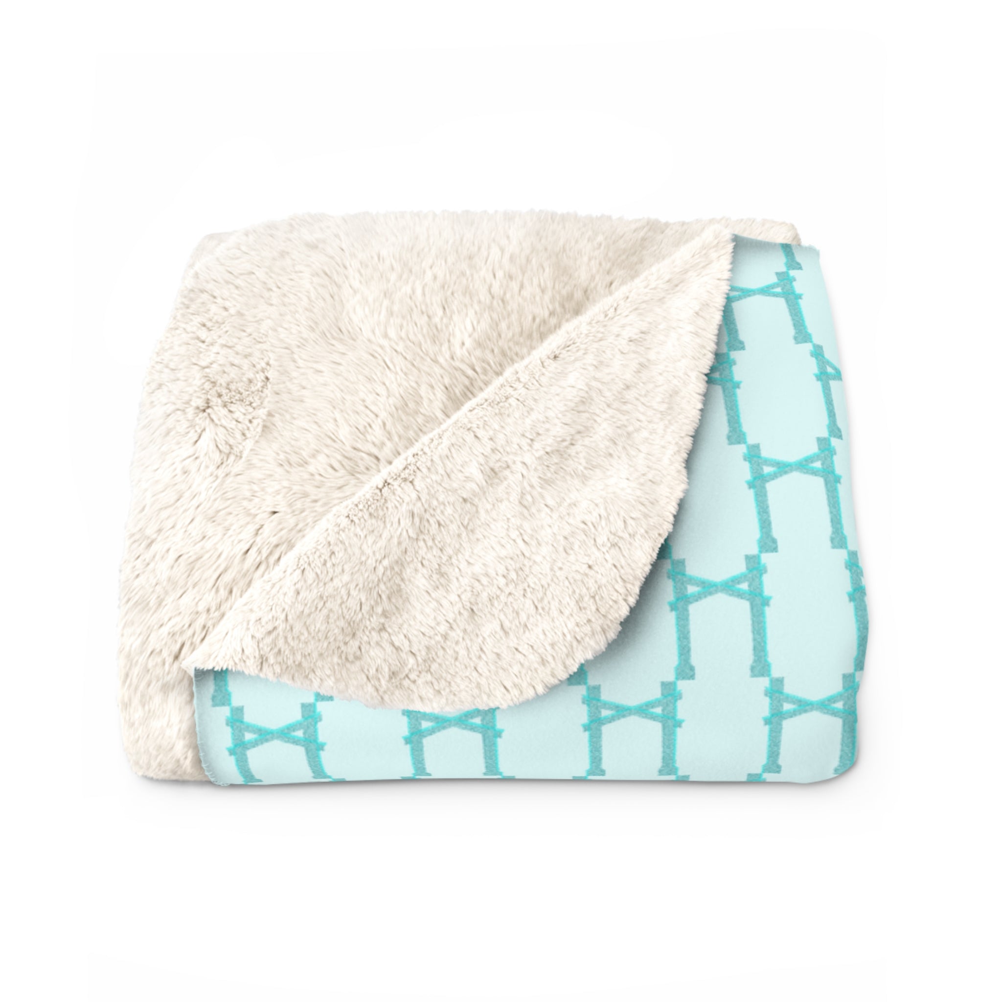Aqua Pier Sherpa Blanket