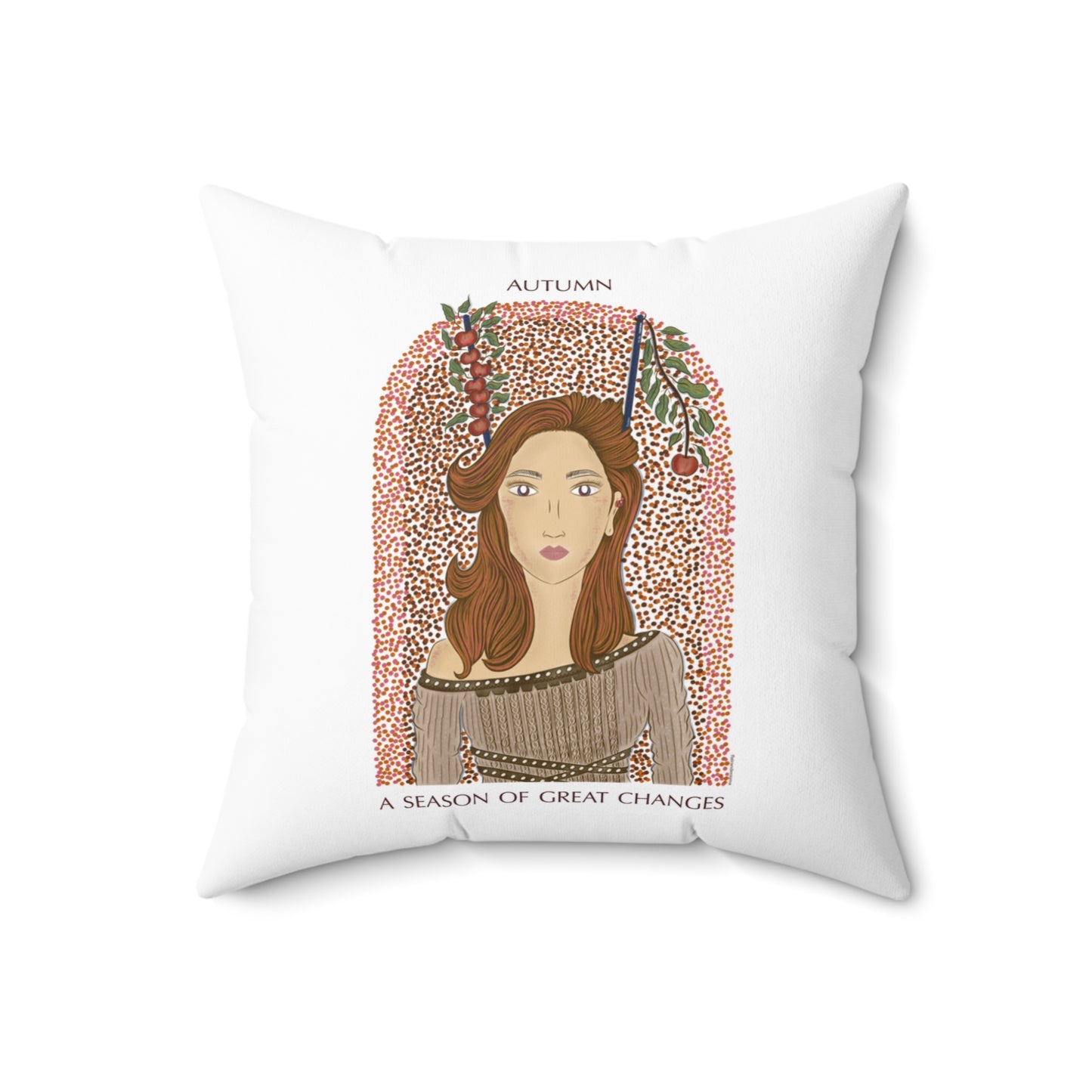 Autumn Apples Throw Pillow