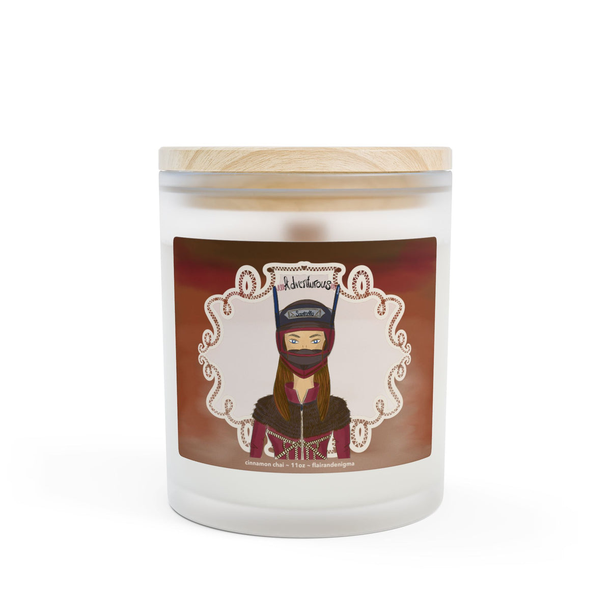 Adventurous Frosted Glass Candle