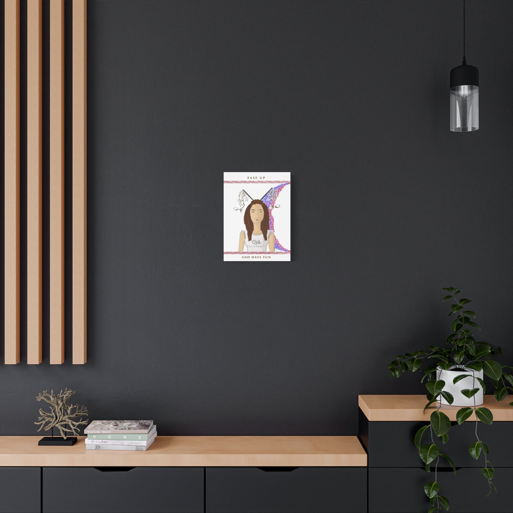No.5 Girl with the Red Wine Glasses Canvas Art Print