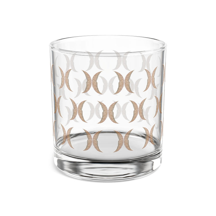 Brown Crescent Moon Drinking Glass
