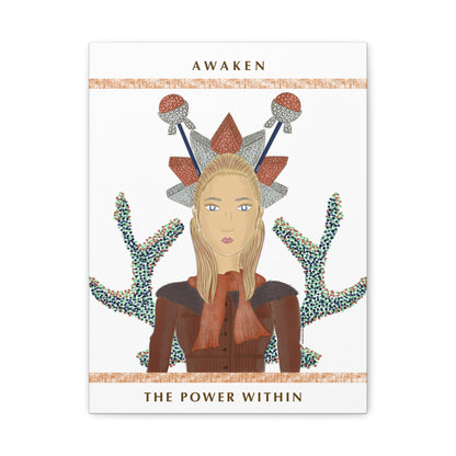 No.30 Girl with the Bling Sculpture Canvas Art Print