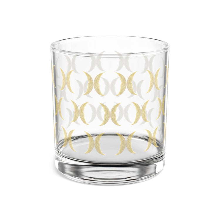 Yellow Crescent Moon Drinking Glass