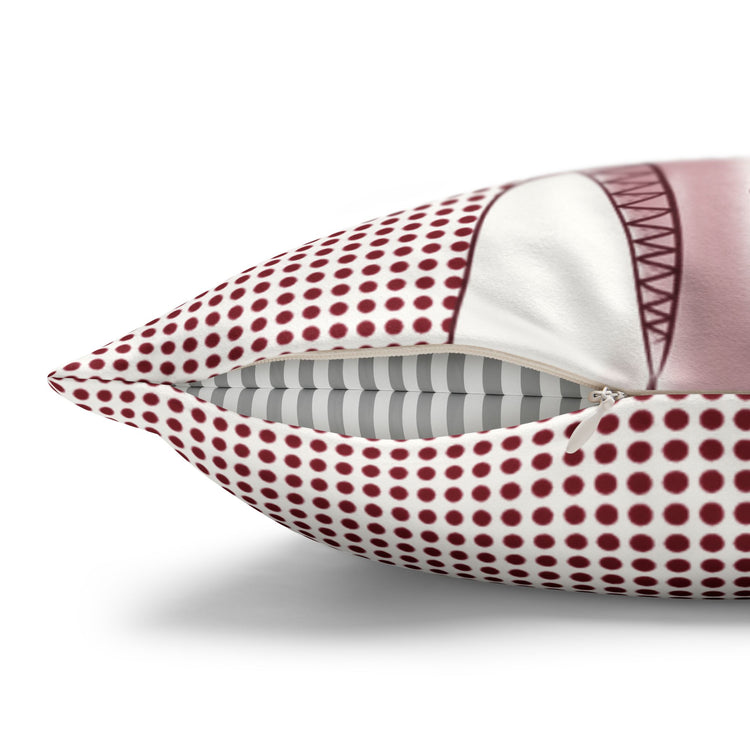 Red Wine Glasses Suede Square Pillow Cover
