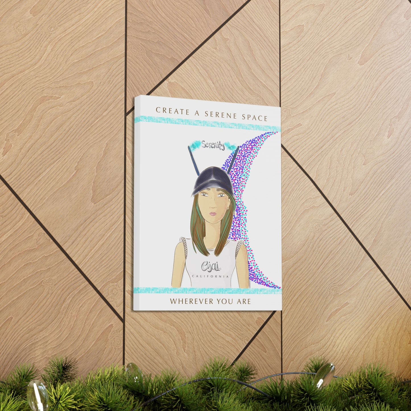 No.2 Girl with the Serenity Cap Canvas Art Print