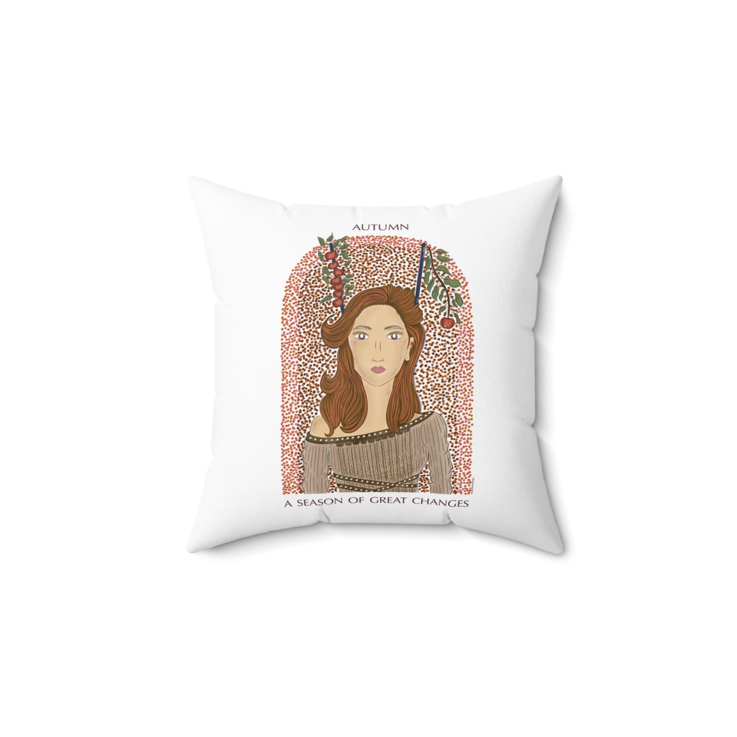 Autumn Apples Throw Pillow