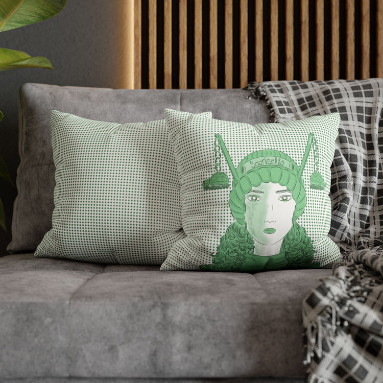 Glass Igloos Suede Square Pillow Cover