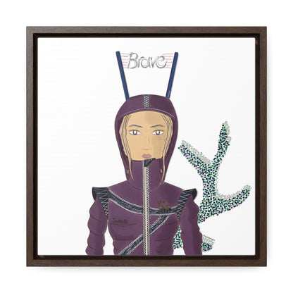 No.26 Girl with the Brave Hood Framed Canvas Art Print